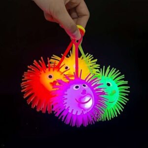Rubber ball with light
